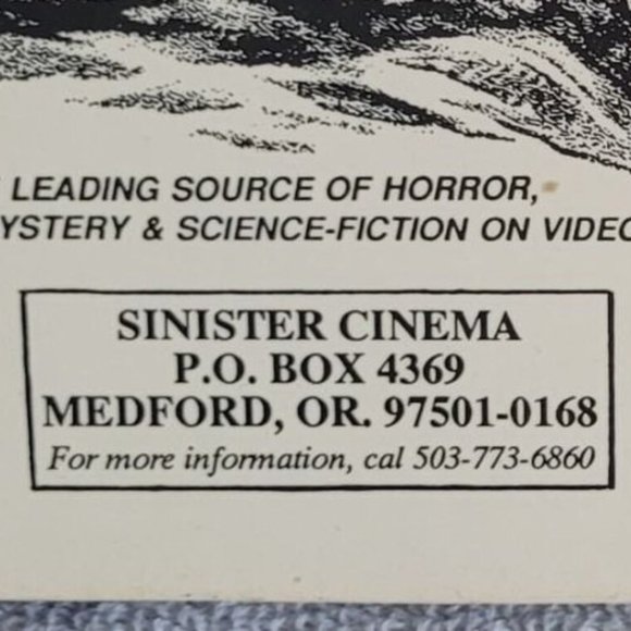 Sinister Cinema VHS Classic Thriller "Herod the Great" Crime Mystery - Picture 3 of 6